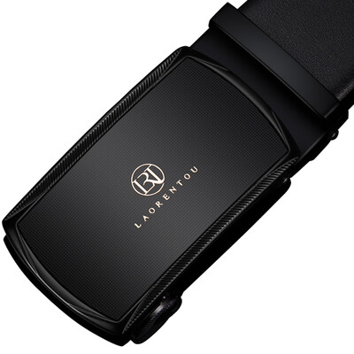 

LAORENTOU мужской пояс бизнес случайный автоматический пряжка мужской пояс кожа прилив мужской пояс 505J037L03A черный