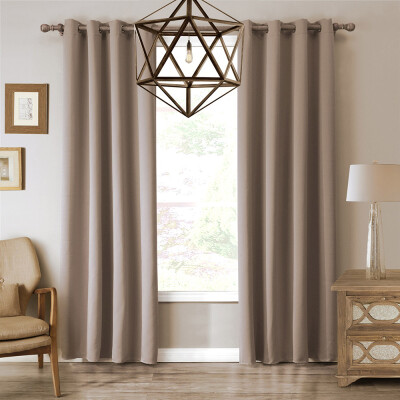 

LOHASCASA Blackout Grommet Window Curtain Panel Thermal Insulated Drapes for Bedroom or Living Room 1 Panel Size52 By 63 Inch