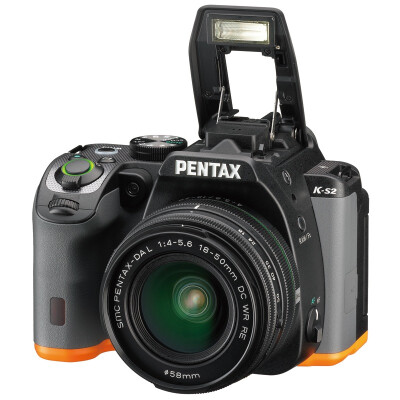 

Pentax (PENTAX) KS2 18-50WR SLR комплект (WIFI / NFC экран флип пыли фильтр низких частот капельного модернизированы КС1 KS2) Black Orange