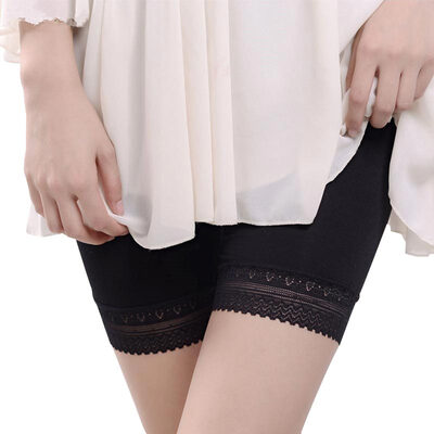 

Antarctic Nanjiren NTX1334 1 Sexy lace safety pants anti-emissive pants comfortable leggings flat angle ladies underwear black lace L