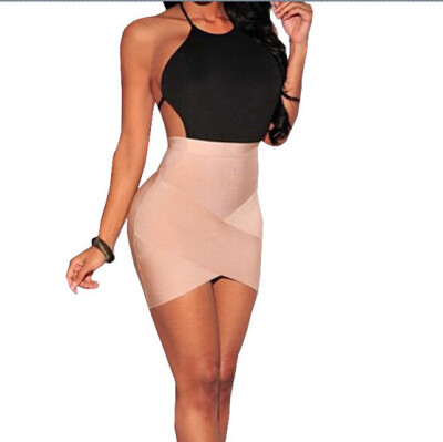 

Lovaru ™2015 sexy body short dresses o-neck spaghetti strap backless mini sheath women casual dress club party evening dress