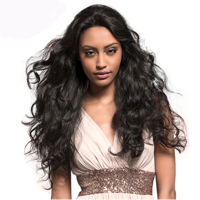 

Fine Plus Human Hair Wigs for Black Women Brazilian Body Wave None Lace Frontal Unprocessed Virgin Human Hair Wigs Natural Color