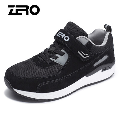 

Zero degree ZERO men&women sports outdoor middle-aged walking slip shock absorption casual old shoes Y73100 female models black 39