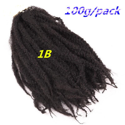 

8 inch Ombre Marlybob Crochet Braids 3pcs/pack Afro Kinky Twist Hair 90g/pack Synthetic Crochet Hair Extensions