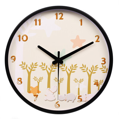 

Decor 30cm 12 inch Simplicity Wall Clock Silence Quartz Sweep for Living room Creative Home