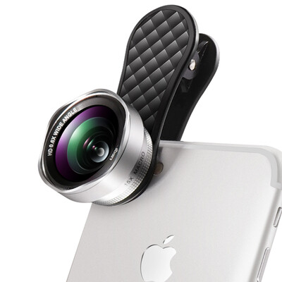 

Curiosity LIEQI LQ-046 mobile phone lens wide-angle macro combo Apple iphone Huawei SLR external camera petal silver
