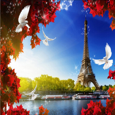 

Обои для рабочего стола Eiffel Tower Leaf 3D Франция