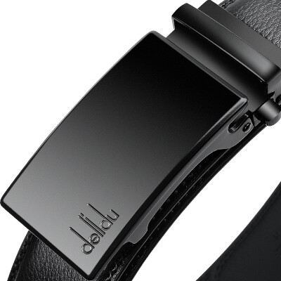 

delidu Mens Leather Belt with Smooth Automatic Buckle