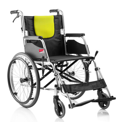 

YUWELL wheelchair reinforced aluminum folding portable H053C inflatable lightweight elderly handicapped hand wheelchair