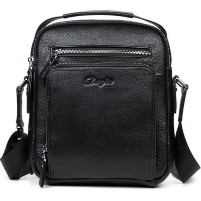 

DANJUE Genuine Leather Mens Messenger Bags Cow Skin Shoulder Bag Designer Crossbody Bag High Quality Real Leather Bag For Ipad