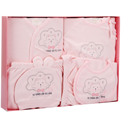 

Baby baby gift box newborn clothing baby underwear set 7002 pink