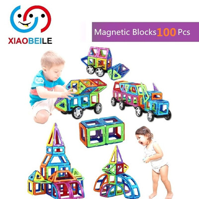 

100pcs магия многокомпонентного магнитных игрушки, развивающие игры, строительство дошкольного навыков штабелирование устанавливает магнитных блоков кирпичи