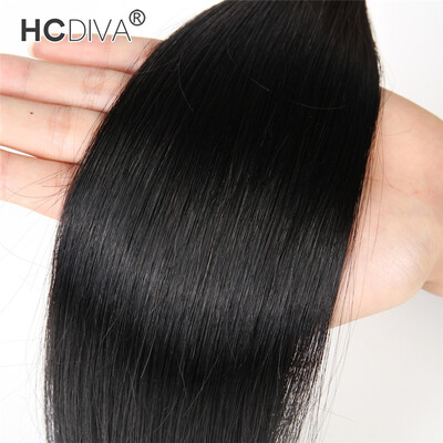 

HCDIVA Hair 1 Piece Only Malaysian Straight Hair 100 Human Hair Bundles 100g Malaysia Virgin Hair Weaving Extensions 10"-28