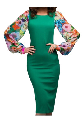 

Lovaru ™2015 new fashion women's work wear stitching print dress slim hot sale