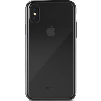 

Moshi Moss iPhone X Mobile Shell Apple X Bright Slim Protective shell Bright side shell All-inclusive shatter-resistant soft shell Vitros Black