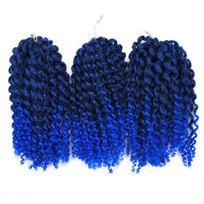 

8 inch Ombre Marlybob Crochet Braids 3pcs/pack Afro Kinky Twist Hair 90g/pack Synthetic Crochet Hair Extensions