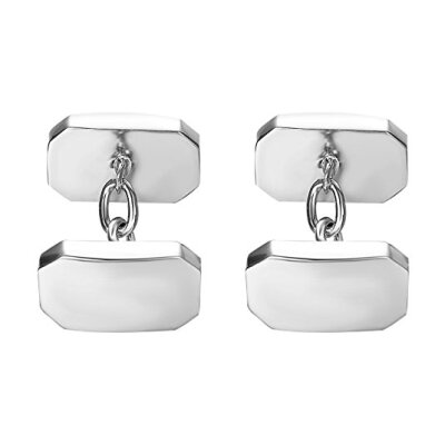 

Yoursfs Square Chain Cufflinks White For Men Stainless Steel Chain Link Cuff Links Fashion Jewelry