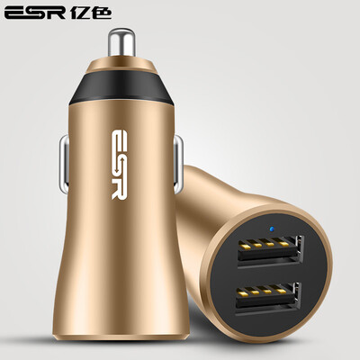 

ESR Автомобильное зарядное устройство Dual USB Автомобильное зарядное устройство QC3.0 быстрая зарядка быстрая з Type-C Type C
