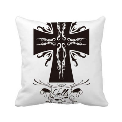 

Religion Christianity Belief Church Cross Gothic Square Throw Pillow Insert Cushion Cover Home Sofa Decor Gift