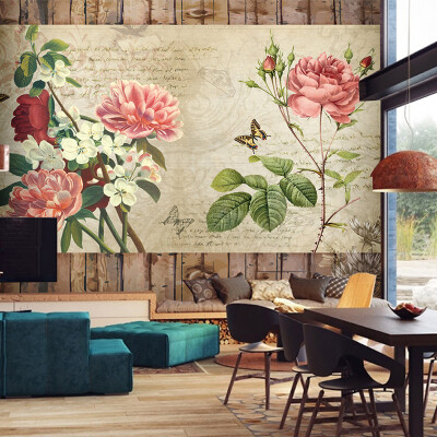 

Custom photo wallpaper retro wallpaper old newspaper living room bedroom Cafe background wall wallpaper mural