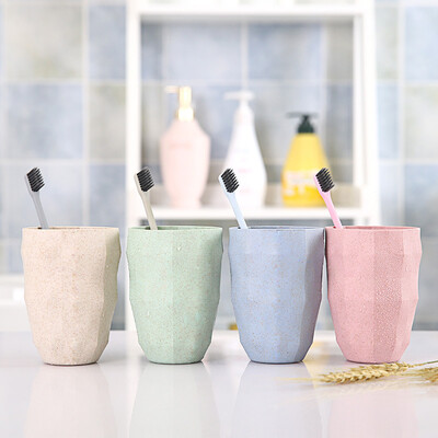 

Yuhuaze WHEAT STRAW Premium Multicolor Plastic Unbreakable toothbrush holder