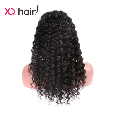 

XQ Hair Lace Frontal Wigs For Black Women Pre Plucked 130% Density Brazilian Deep Wave Human Hair Wigs Remy Hair 10-24 inches