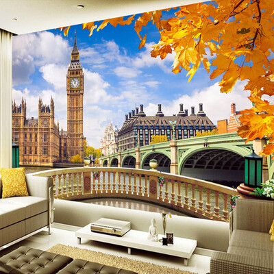 

Обои для рабочего стола London Big Ben Building Пейзаж 3D Гостиная Диван Телевизор Фоновая фотография Настенная бумага Домашний декор Живопись