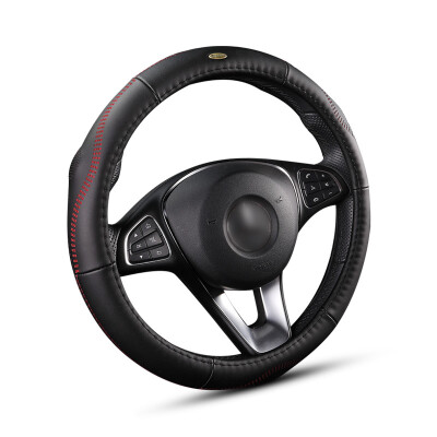 

Wufu Jinniu car steering wheel cover car leather cover four seasons universal cloud series red