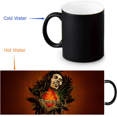 

Bob Marley Reggae Music 350ml12oz Heat Reveal Mug Color Change Coffee Cup Sensitive Morphing Mugs Magic Mug Milk Tea Cups