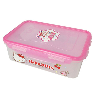 

LOCK&LOCK HELLO KITTY sealed plastic storage box container food moisture storage storage box 1L HPL817C-KT pink