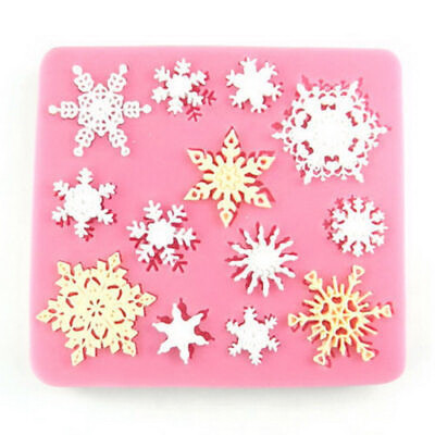 

XMAS Snowflake Silicone Fondant Cake Mold Chocolate Sugarcraft Decoration