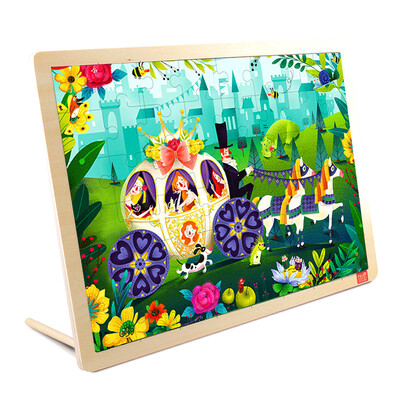 

TOI Wooden Jigsaw Puzzle with Storage tray (24/48/80/100pcs) for kids