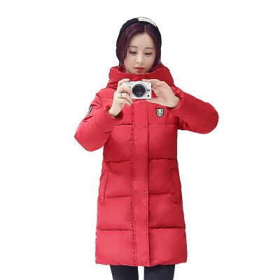 

The new Korean version of Slim was thin cotton jacket female In the long section of cotton Winter coat Down plaid thickening