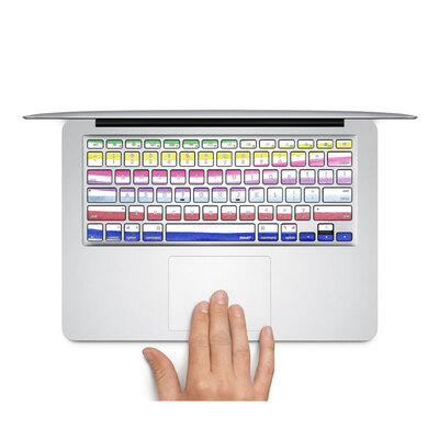 

GEEKIDMacbook Pro 13 keyboard decal sticker individual keys protector Colors Macbook Air keyboard decor sticker
