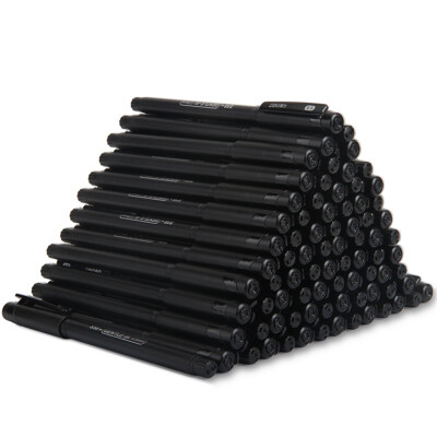 

Deli 05mm full needle black pen water pen pen 80 box 33108