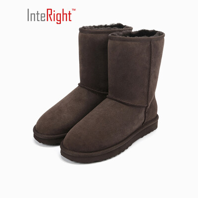 

INTERIGHT fur one warm in the tube snow boots womens boots womens shoes brown 36