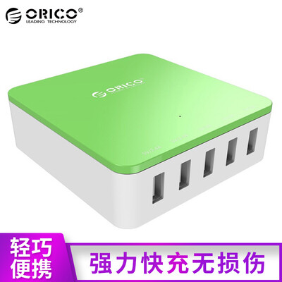 

Оррик Отдел (ORICO) КСО-5U-GR 5-портовый USB-зарядное устройство / зарядка головки применяется ко всем типам мобильного плоских зеленым