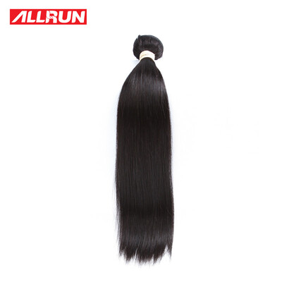 

Allrun Brazilian Virgin Hair Straight 1 Bundle 8 Inch Human Hair Weave Double Weft Free Shipping