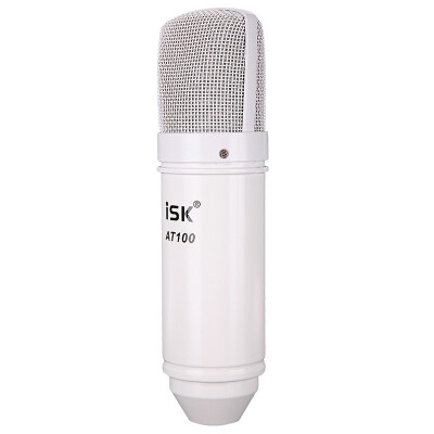 

iSK AT100 Power Supply Capacitor Microphone White