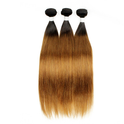 

3pcs/pack 8A grade silky straight Brazilian human hair 2 tone 1B/30 hair extension ombre hair wave