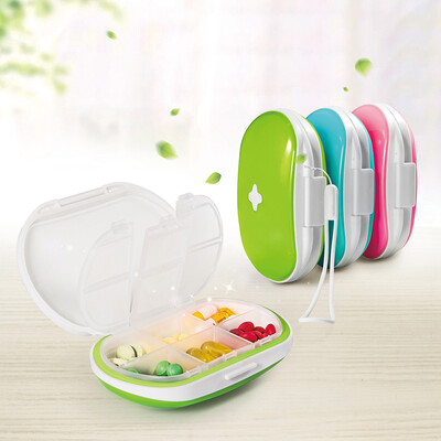 

Vilscijon Wei simple medicine storage box sub-package sealed medicine partition portable medicine box pill box week 8223