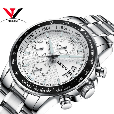 

Top New NIBOSI Luxury Famous Brand Watches Men High Quality Sports Watches Military Army Quartz Wristwatches Full Steel Relogios