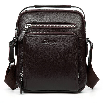 

DANJUE Genuine Leather Men's Messenger Bags Cow Skin Shoulder Bag Designer Crossbody Bag High Quality Real Leather Bag For Ipad