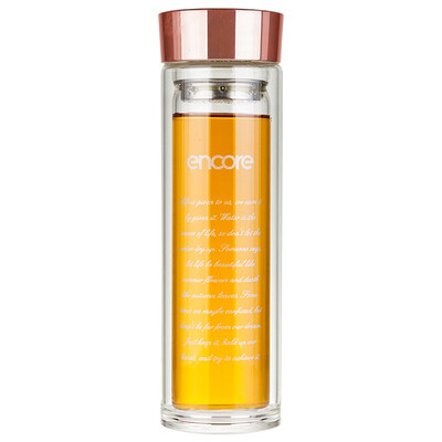 

【Jingdong Supermarket】 Youjia double layer with filter glass insulation explosion-proof leakproof tea tea tea cup household business cup transparent glass cup U-2010-K