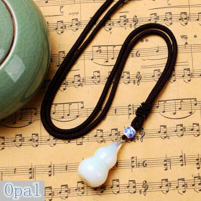 

1PCS Party Necklace Gourd Pendant Natural Crystal Fine Jewelry Rhinestone Turquoise Granate Taki Skyrim Sailor Steampunk Snake