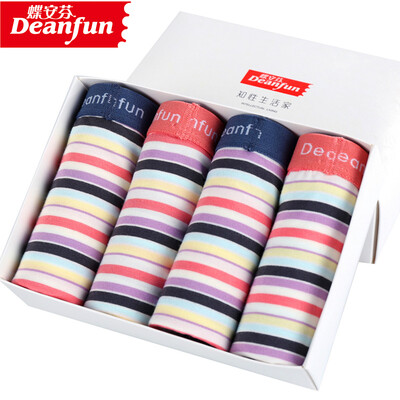 

Butterfly Ann Fens Underpants High Waist Stripe Pattern Modal Cotton Seamless Womens Boxer Shorts 4 Shorts Gift Box A  Code