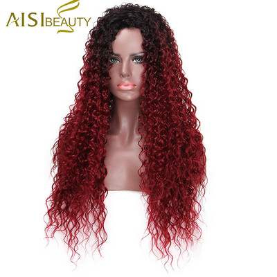 

Is a wig 30 Inches Long Synthetic Ombre Afro Curly Wigs for Black Women African Hairstyle