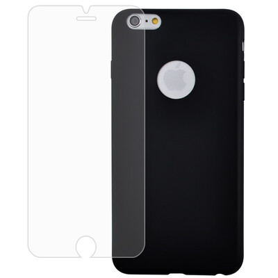 

Sanctuary (Sendio) Apple iPhone6 ​​/ 6s мобильный телефон оболочка мембрана комбинация набор (конфеты цвет мобильного телефона мягкой оболочки + высокой четкости стали фильм) tpu сотовый телефон телефон оболочки черный