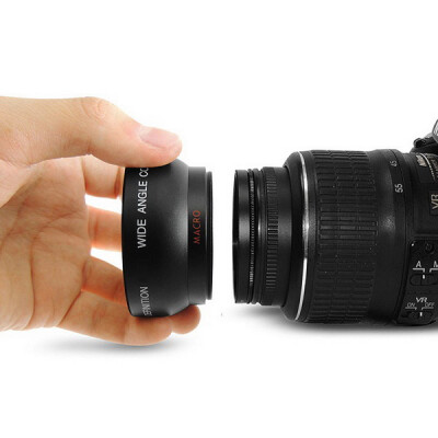 

52mm 0.45x рыбий глаз широкий угол макро - объектив для Nikon d3200 d3100 d5200 d5100