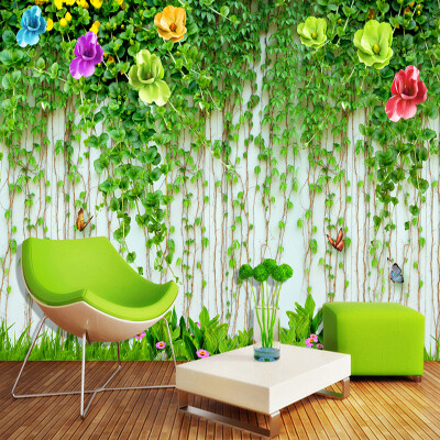 

Custom Any Size 3D Wall Mural Wallpaper Beautiful Flower Vine Photo Painting Fresco Living Room Restaurant Background Wall Decor